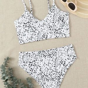 Dalmatian High-Waisted Bikini